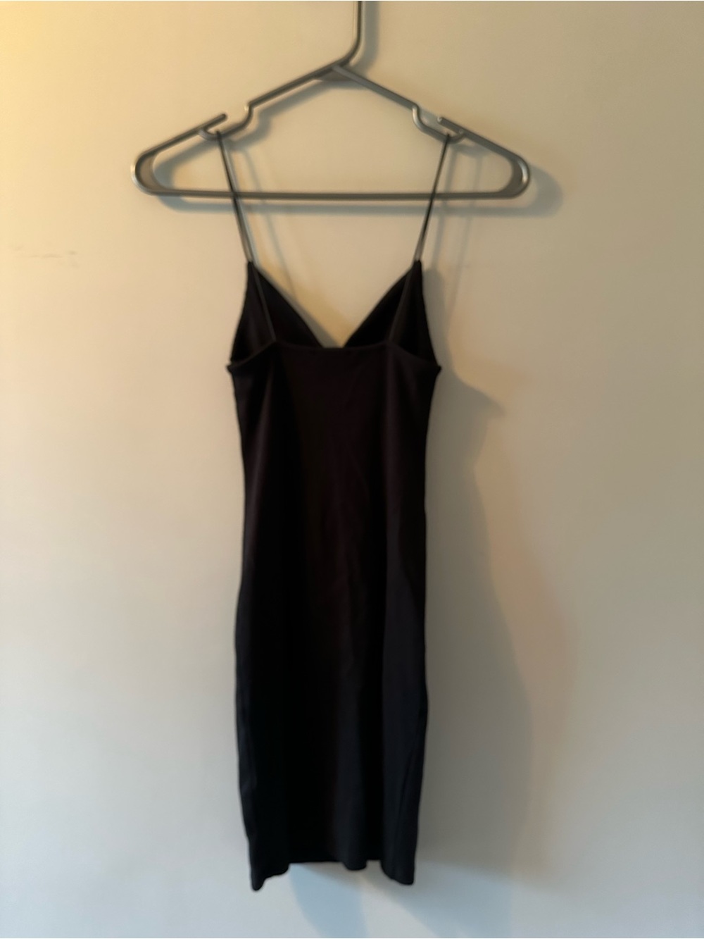 Zara Black Ribbed Midi/Mini Dress - Picture 3 of 4